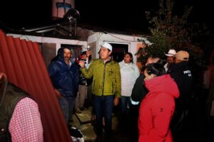Gobierno de Almoloya de Juárez, atendió a familias afectadas por granizada 