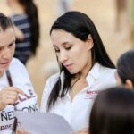 Vallesanos muestran gran respaldo a Michelle Núñez