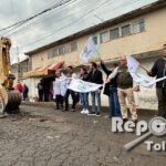 Importante calle en Zinacantepec será pavimentada. Centro de Acahualco
