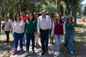 Inaugura Ricardo Moreno la renovada cancha de futbol rápido del Parque Ecológico El Seminario