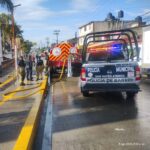 Atiende gobierno de San Mateo Atenco encharcamientos por fuerte lluvia