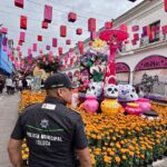 Muy activa Policía de Toluca para proteger a visitantes durante la Feria y Festival Cultural Alfeñique 2026