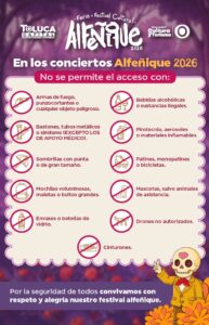Recomendaciones para disfrutar con tranquilidad los conciertos estelares del Alfeñique 2026