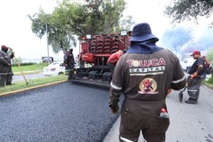 Repavimenta Diablo Dragón nueve calles y avenidas de Toluca en solo seis meses