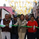 Nancy Valdez continúa entregando obra pública en Ocoyoacac