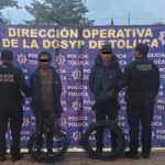 Caen tres por robo de cable y uno con moto robada en Toluca